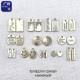 Handmade diy alloy sheet golden letter alloy pendant rubber band bracelet small pendant handmade jewelry accessories material