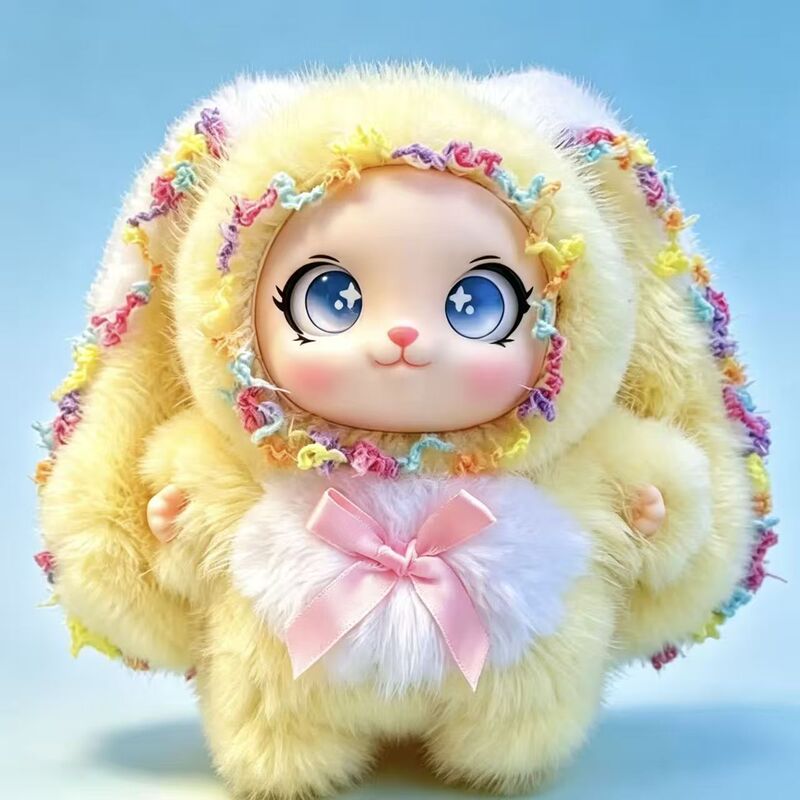 Big-Eared Rabbit Plush Toy Pendant, Soft and Cute Bunny Doll Keychain, Amazon Wish Best-Selling Plush Accessory