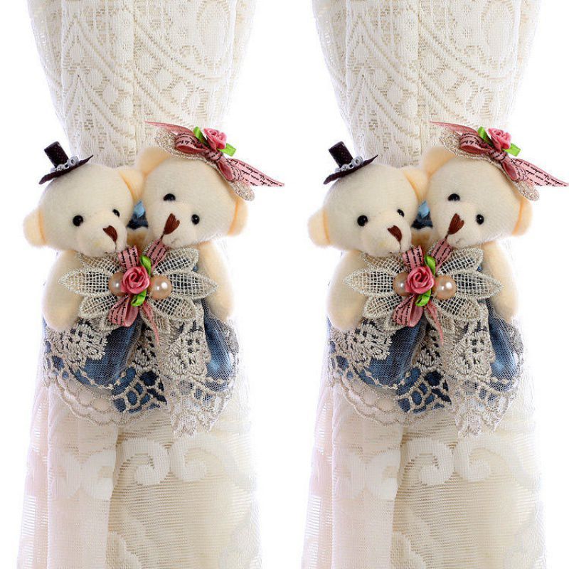 lovely Cartoon Bear curtain Bandage European style Curtain buckle bedroom a living room Curtain buckle