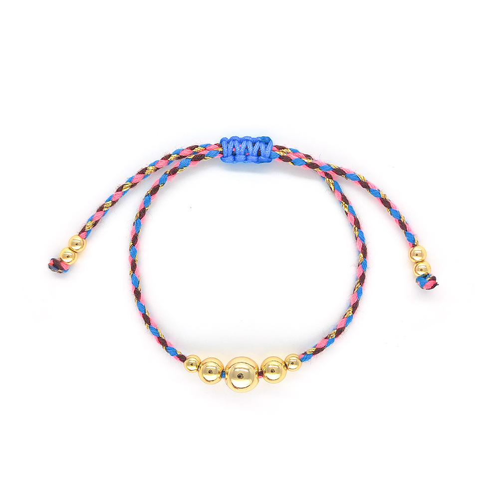 8g Weight 18K Gold Plated Plating Material Bracelets Classification cotton rope Chain Material Cord String Chain Type 1 Piece Quantity Daily Occasion cotton rope, Copper Material Geometric Pattern All Seasons Season Women's Gender Knitting Design IG Style, Simple Style Style IG Style Simple Style Geometric 18K Gold Plated Cotton Rope Copper Cord String String Bracelets Wholesale 7