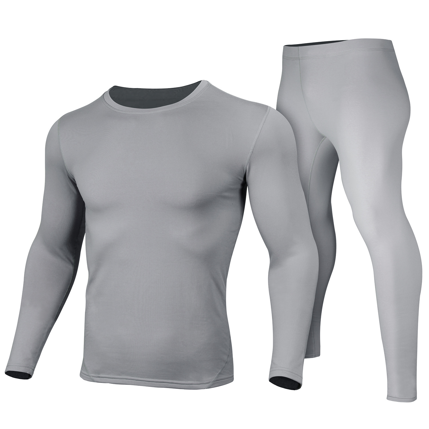 Herobiker ropa interior térmica traje de esquí la motocicleta apretado largo Johns invierno cuello redondo otoño