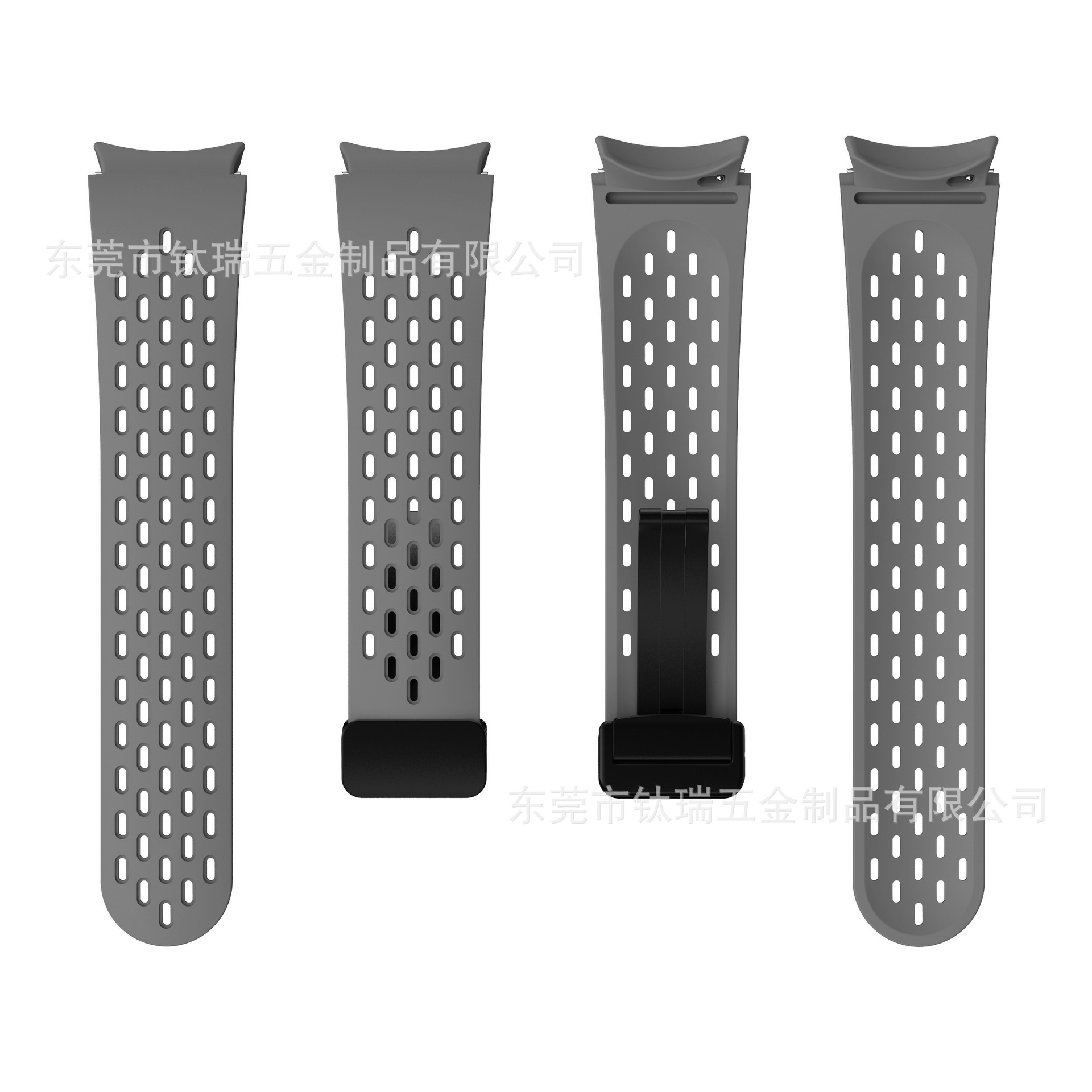 Adecuado para Samsung Galaxy watch6 correa de silicona malla transpirable watch6/5 magnética plegable hebilla Correa