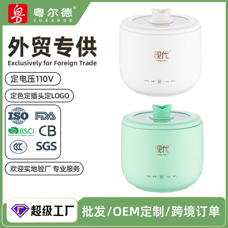 哇噢定制 智能小型电煮锅一人食多功能小电锅1-2人智能不粘锅跨境