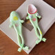 Frog Spoon Ceramic Long Handle Home Student High-value Dinner Soup Dessert Spoon Funny Cute Hand-painted Spoon