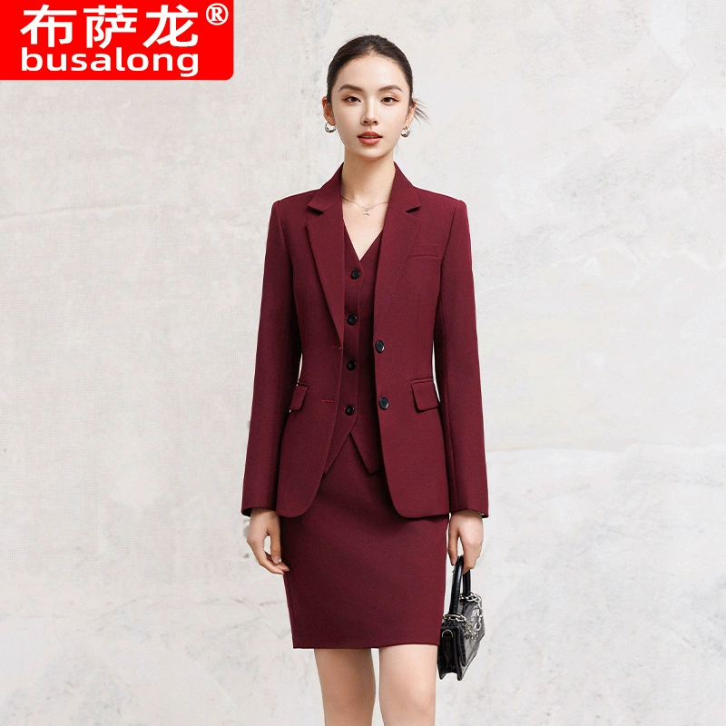 2025 новый стиль Busa Ron busalong женский длинный рукав профессиональный костюм брюки костюмный костюм рабочая одежда женщина 2508