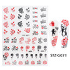 Nail stickers, adhesive fake nails contains rose for St. Valentine's Day for nails, suitable for import, new collection