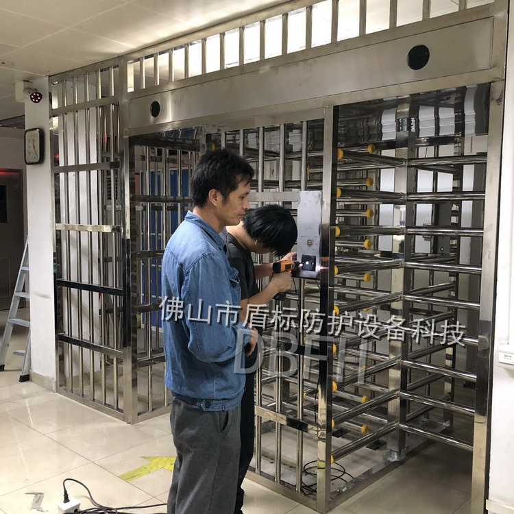 通道进出口全高旋转闸门监狱干警通道旋转门单向通过人行栅栏门禁