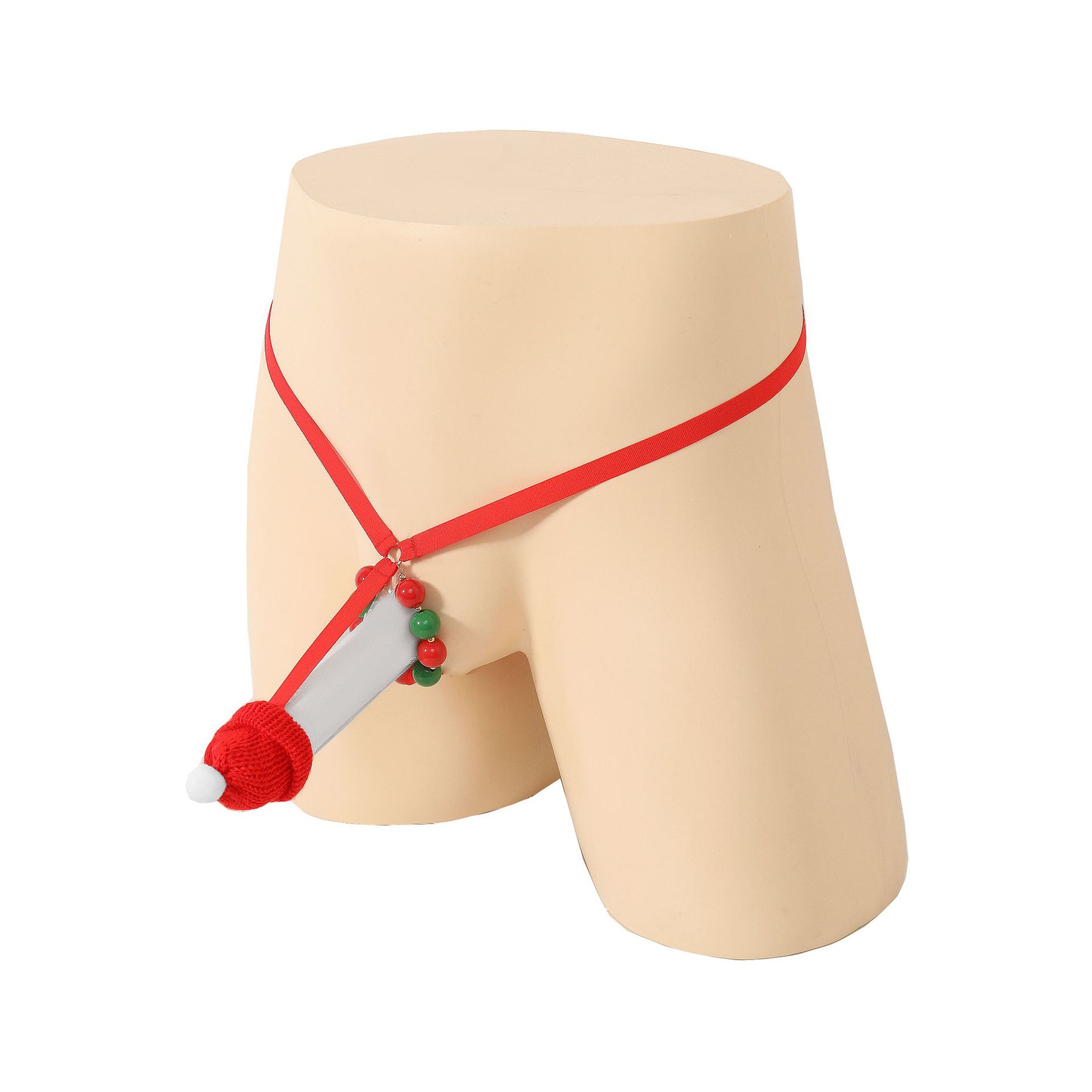 Sexy Lingerie, Sexy Plush, Sexy Tail Underwear, Role-Playing Temptation, No Need to Take Off Triangle Thong