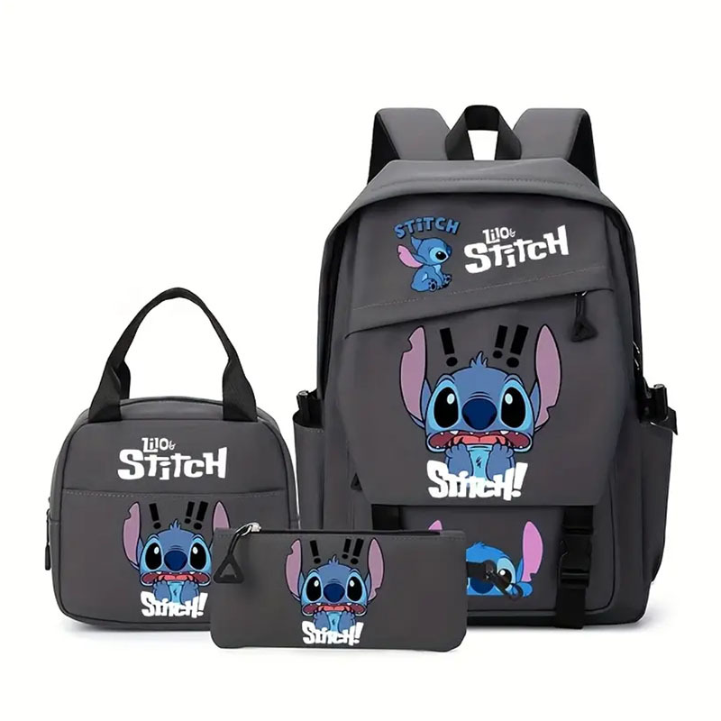 Stitch Star Baby Stitch Mochila Stitch Bolsa de arroz Bolsa para lápices Bolsa para estudiantes Lote de tres piezas
