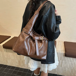 大容量包包女士2025新款秋冬轻奢小众高级感单肩包上班通勤托特包