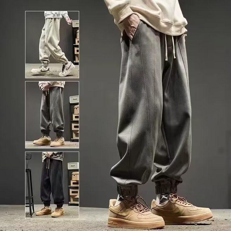 Nuevo estilo 2024 estilo de Hong Kong hombres de moda de verano personalidad jeans hip-hop ins moda calle alta tendencia pantalones guapos