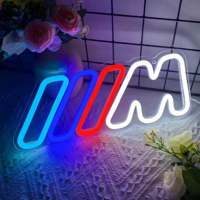 Светодиодные неоновые буквы TikTok, красный бык, светильник бренда пива, USB, регулируемая яркость, декоративный свет