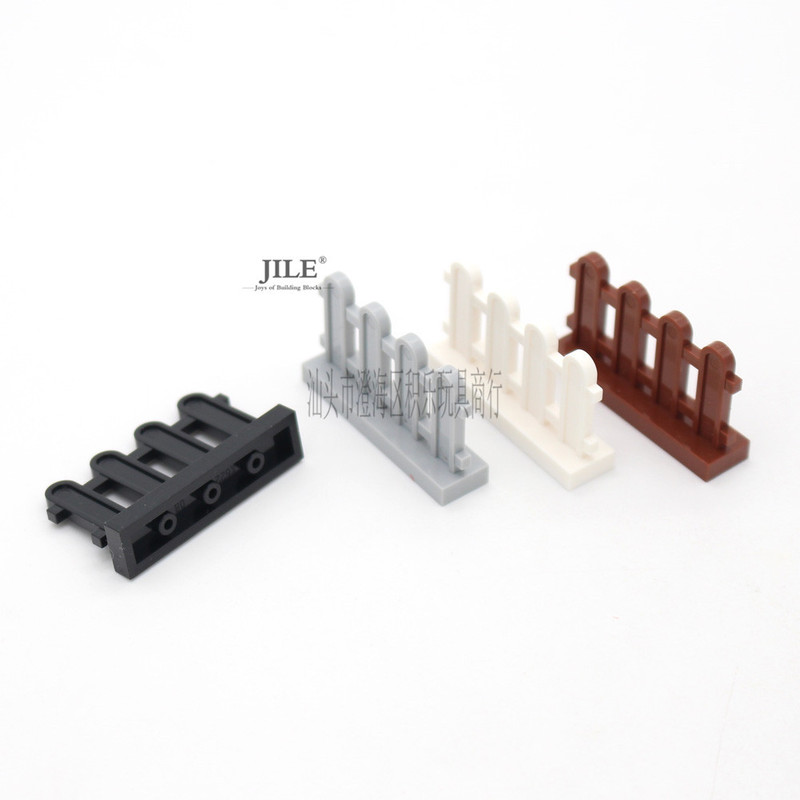 Domestic Small Particle Assembled Building Block Toys Compatible with 33303 Spare Parts 1X4X2 Fence Guardrail Fence 0.1K