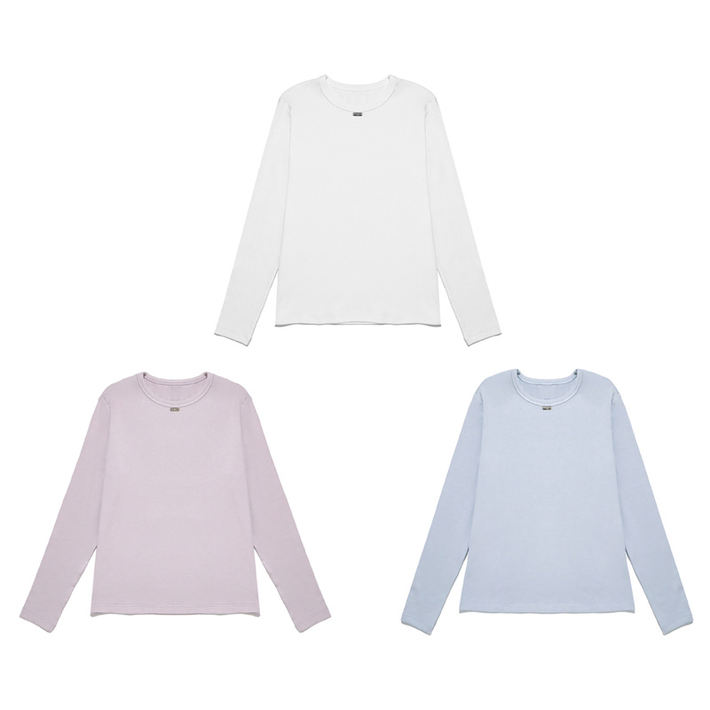 T-Gey【Basque】Solid Color Super Stretchy Skin-Friendly Elastic Long-Sleeved T-Shirt T-Gey【Basque】Solid Color Super Stretchy Skin-Friendly Elastic Long-Sleeved T-Shirt