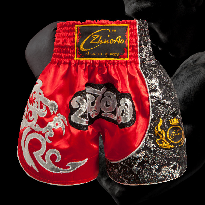 Muay Thai Shorts, Free Fighting Shorts, Men's Boxing Sports, Sanda Training, Martial Arts Fighting, Professional Adult and Children's Shorts