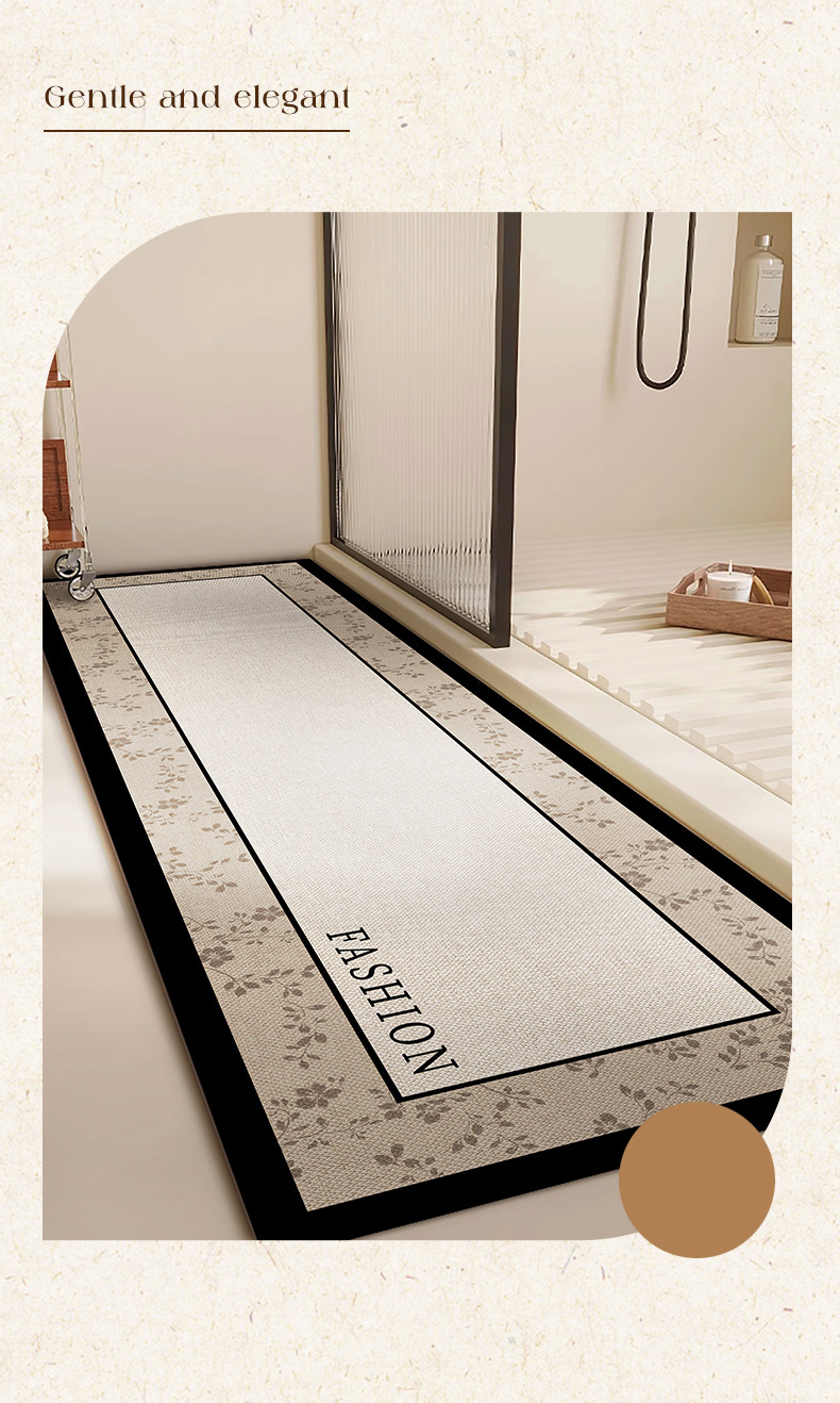 Bathroom Floor Mats Bathroom Door Diatom Mud Super Absorbent Quick Drying Foot Mats Entry Door Anti Slip Threshold Mats_voghion.com