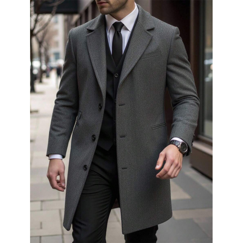 L 48026 Hombre delgado trench coat hombre delgado trench coat