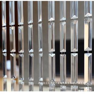 Long Crystal Bead Chain, Crystal Strips, Ice Strips, Octagonal Triangle Crystal Wedding String Beads, Bead Curtain Beads
