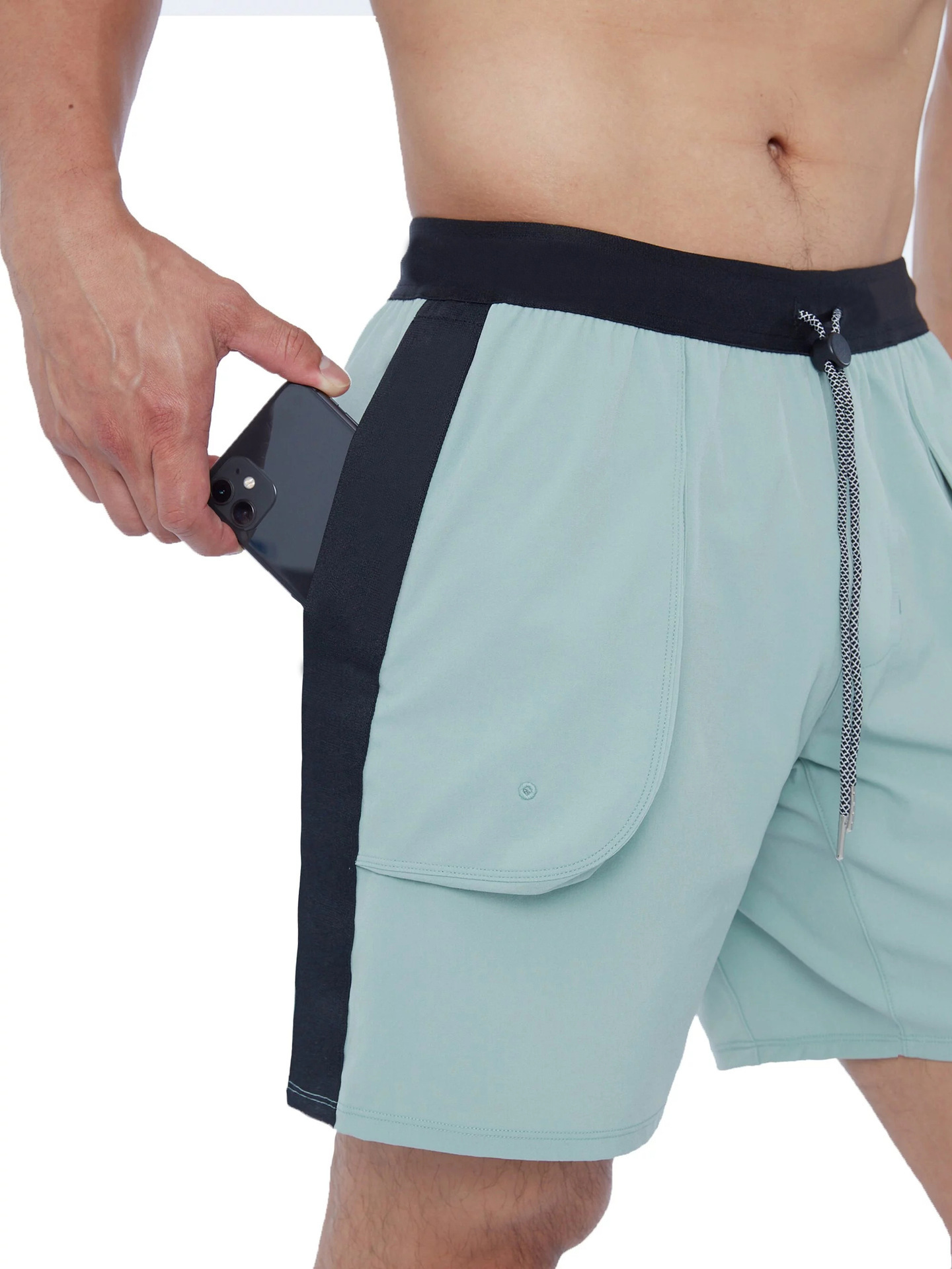 summer sports quick dry solid color shorts for leisure for gym for…