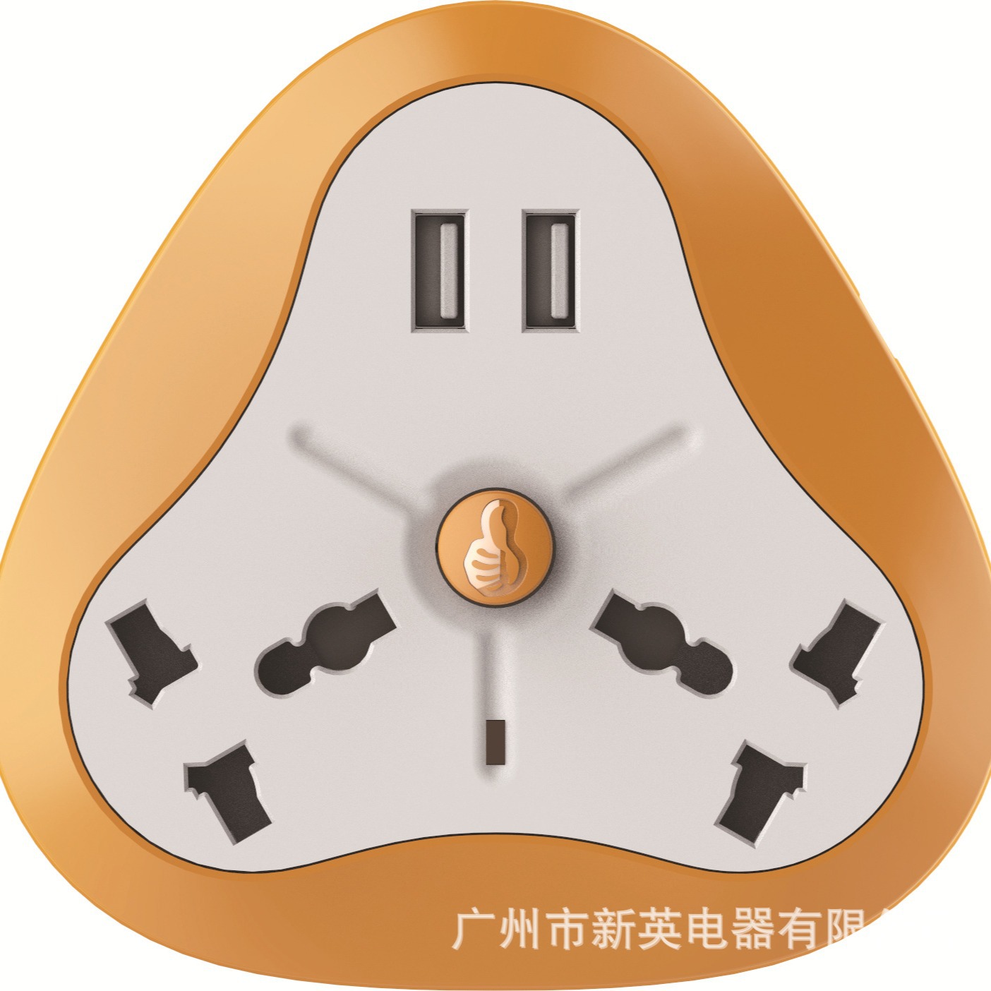 热销东盟国东南亚便于携带式延长线插座2位带 2USB2.1A