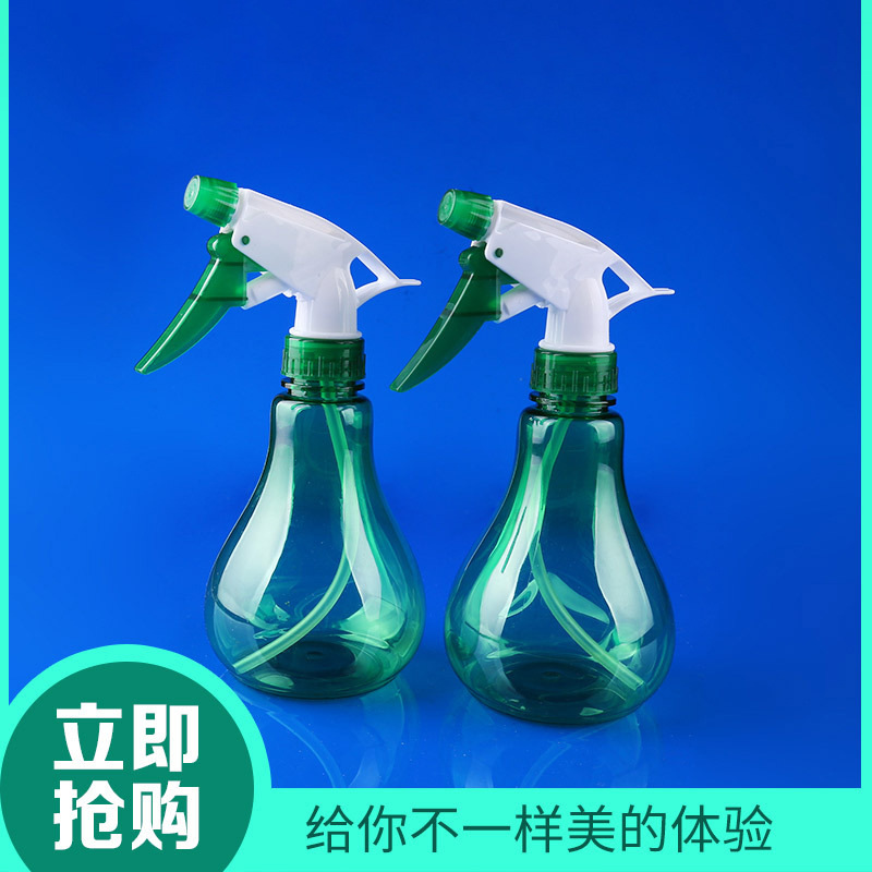 厂家批发pet塑料浇花瓶 绿色手扣式喷雾瓶 室内外清洁消毒喷瓶
