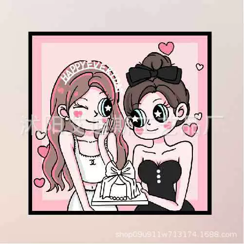DIY заполнение детской цифровой масляной живопись красивый стиль оформление Sanrio ручной заполнение цвет терапия картина производитель оптом