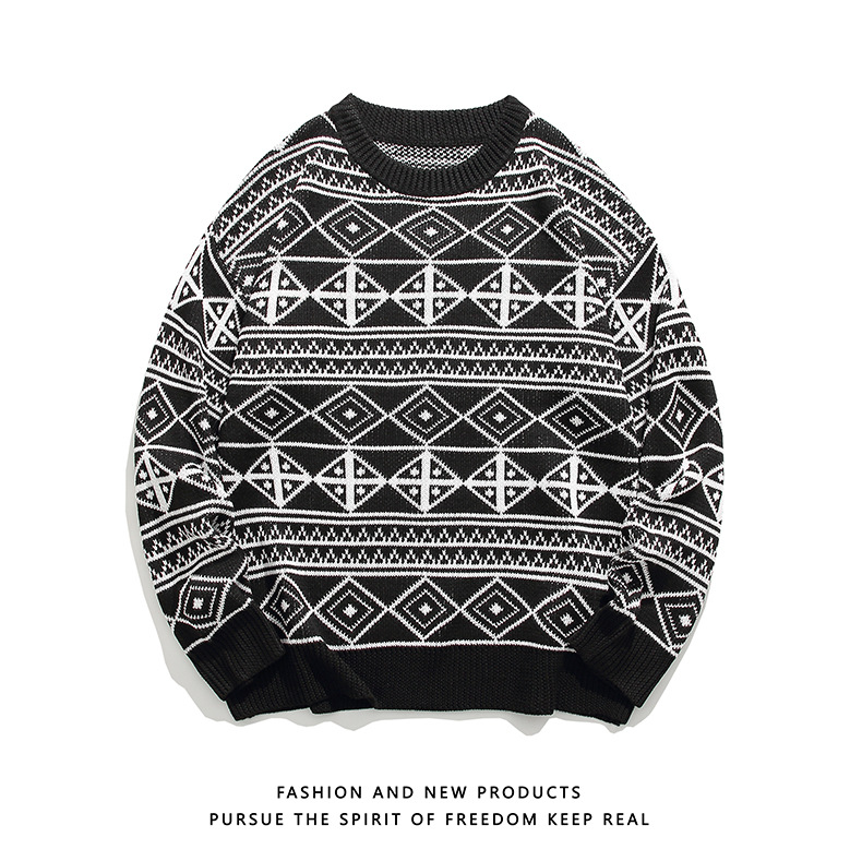 Men's Knitted Sweater Casual Winter Pullover For Men_voghion.com