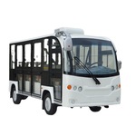 邯郸市公园封闭式11座观光车荆州鑫威JZT11人楼盘接待车厂家