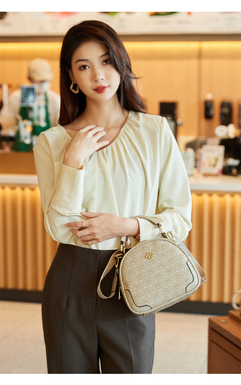 Women's Crossbody Bag Small Round Shoulder Bag Versatile Style_voghion.com