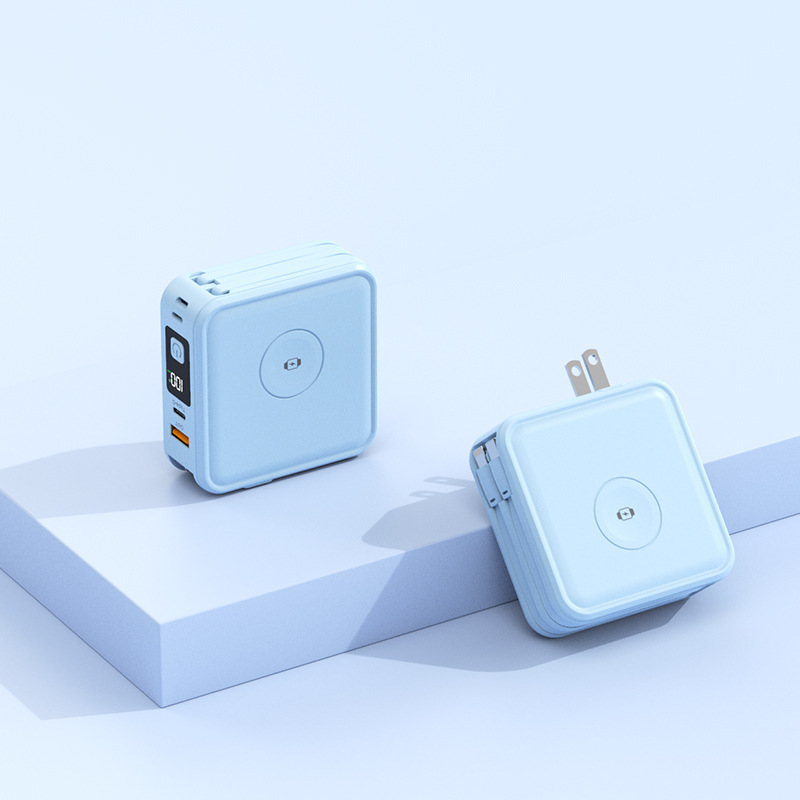 磁気ワイヤレスパワーバンクにはプラグが付属しており、時計のワイヤレス充電をサポートしています。隠しスタンドモバイル電源|undefined