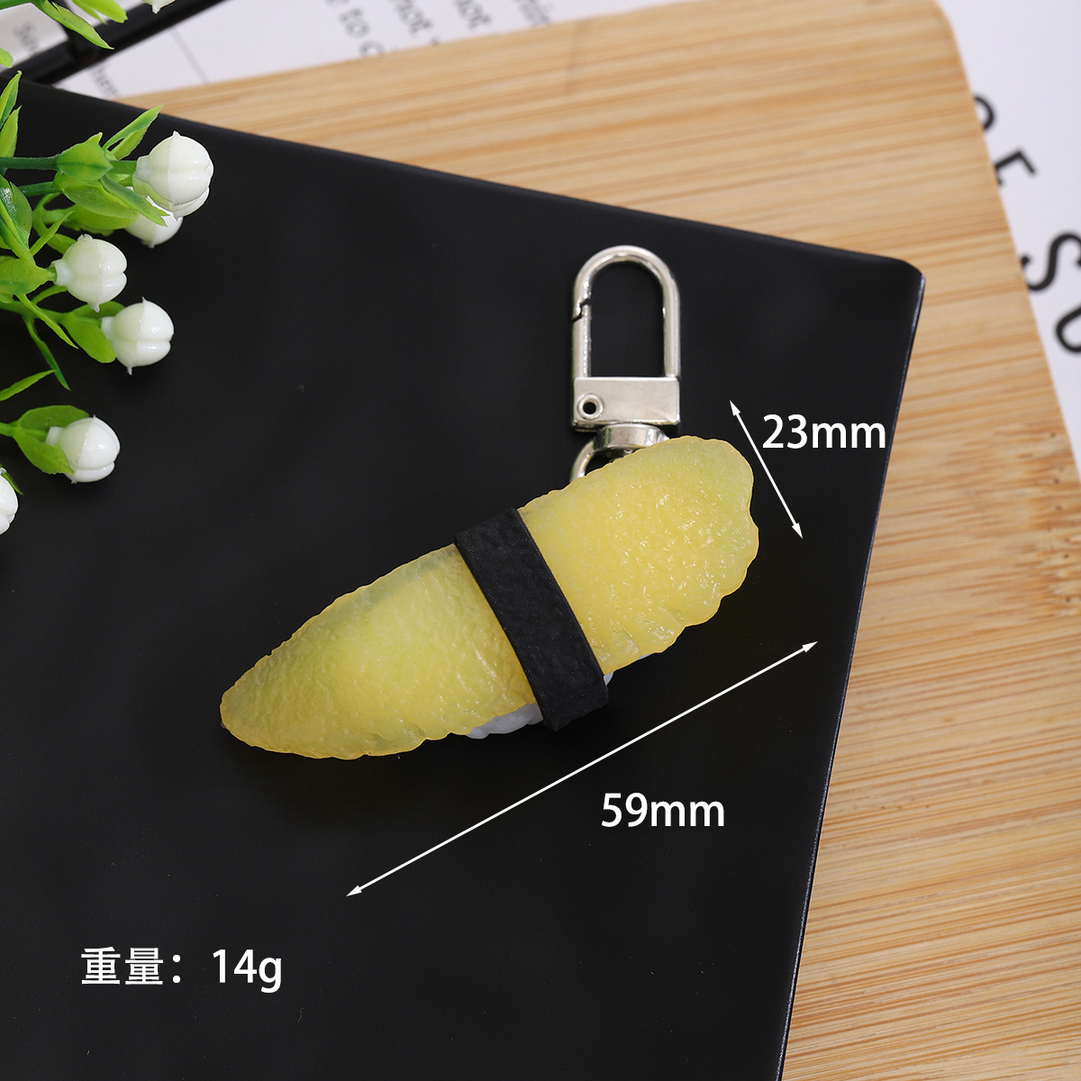PVCファッションシミュレーション日本式寿司キーホルダー写真撮影シミュレーション食品道具学生かばんDIYストラップ