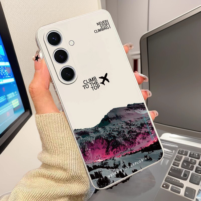 Aircraft and Mountain-Themed Samsung A71 Phone Case, Samsung Galaxy S25 Full Cover, Note20 Cross-Border A55 Aircraft and Mountain-Themed Samsung A71 Phone Case, Samsung Galaxy S25 Full Cover, Note20 Cross-Border A55