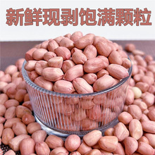 今年新花生米10斤粉红皮花生新货农家自种去壳生白沙花生仁