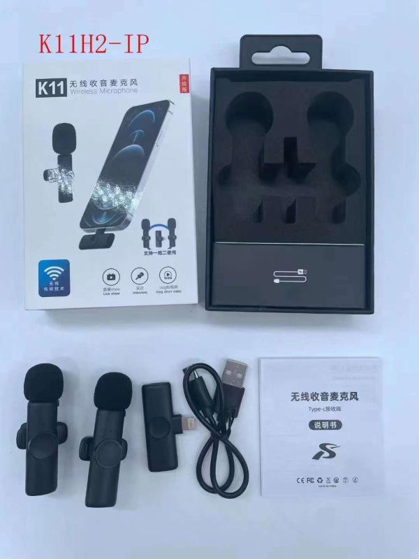 クロスボーダー無線クリップマイクk8 k9一ドラッグ二携帯電話マイク屋外ビデオライブ録音無線麦|undefined