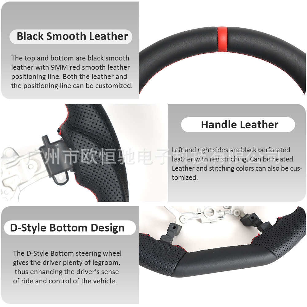 Cross-border hot sale is suitable for Toyota Land Cruiser 16-21 full leather car steering wheel assembly modification
