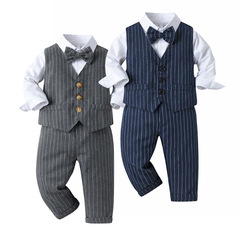 Wholesale children's clothing, dropshipping one piece for spring and autumn, three-piece set for kids, baby outerwear set for boys