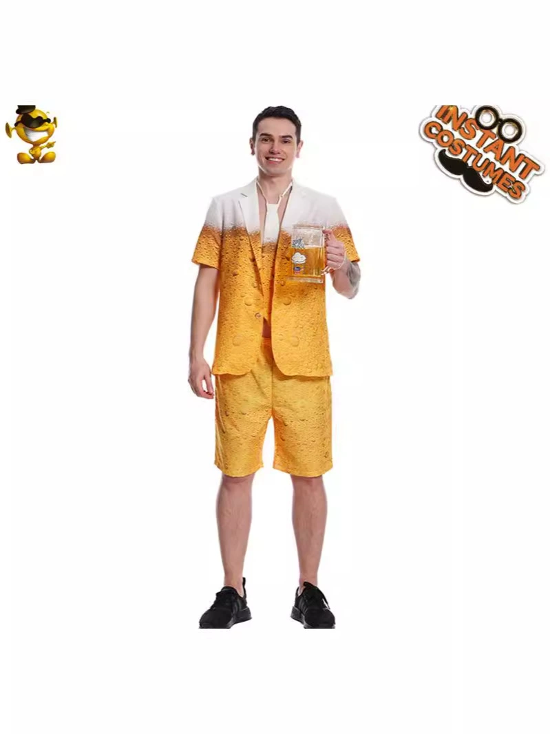 Костюм для Хэллоуина в виде пива, унисекс, размеры S–XL