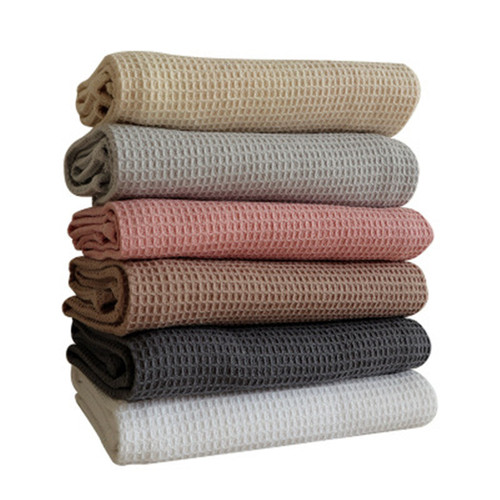 Waffle kitchen tea towel thickened cotton teatowel napkin tea cup cleaning cotton tea towel