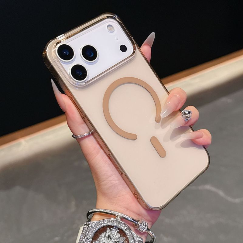 高透适用iPhone17PROMAX手机壳PC硬壳磁吸苹果16高级感防摔保护套|undefined