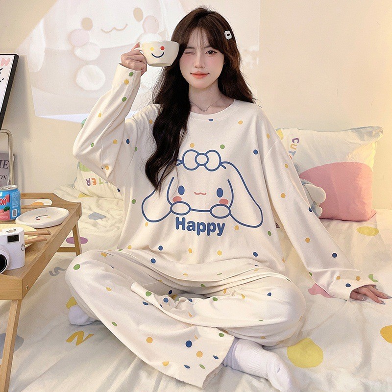폴카 도트 매듭 개-화이트-롱/CI