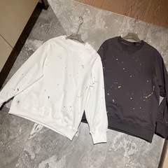 2127涂鸦彩绘秋冬新款圆领卫衣高级感上衣美式运动卫衣女