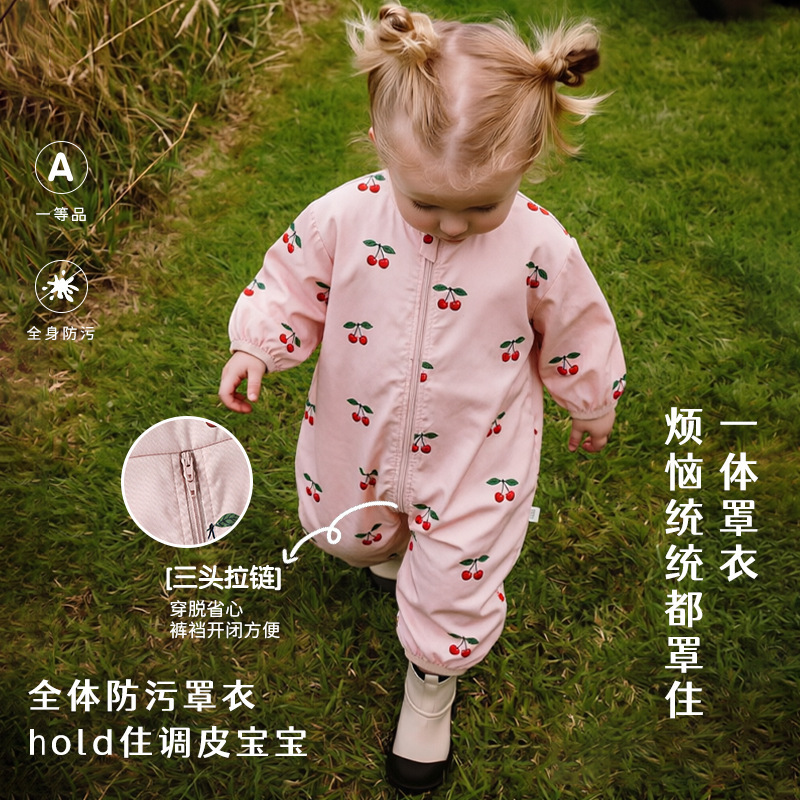 Baby Crawling Coveralls for Boys and Girls, Spring and Autumn Infant Jumpsuit, Children's Outdoor Anti-Dirt Zipper Romper Baby Crawling Coveralls for Boys and Girls, Spring and Autumn Infant Jumpsuit, Children's Outdoor Anti-Dirt Zipper Romper