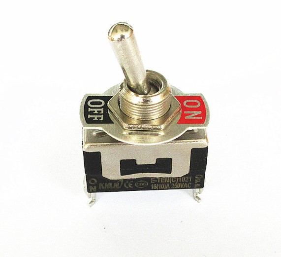黑色胶木钮子开关E-TEN1021摇头摇臂拨动开关2脚2档孔径12MM