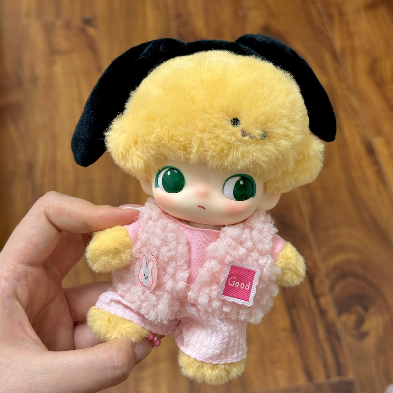 仅娃衣】DIMOO WORLD毛绒挂件衣服娃衣牛仔裤双拼背带裤套装着替|undefined