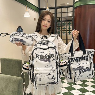 Korean Style Fashionable and Simple Japanese Style Ins Junior High School Student Backpack Men's and Women's Middle School Student Computer Bag Student Bag New Style