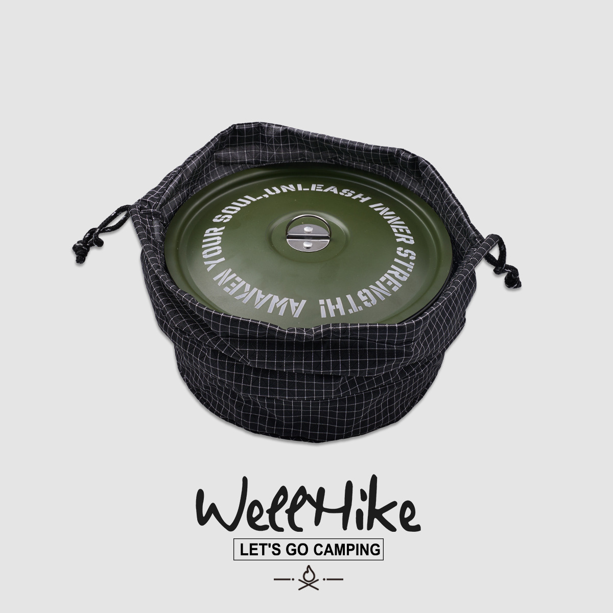 WELLHIKE アウトドア グリーンフィールド 鍋セット 鍋 ストーブ キャンプ用品 調理器具 ピクニック専用鍋 ポータブルセット