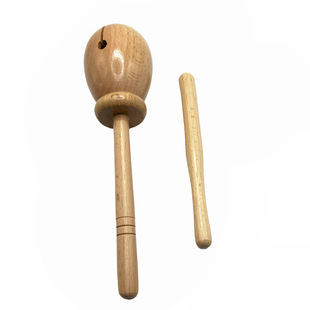 Orff Percussion Instrument Handle Wooden Fish Kidsren's Early Education Musical Instrument Toy Musical Instrument Beech Wood Dragon Mouth Grass