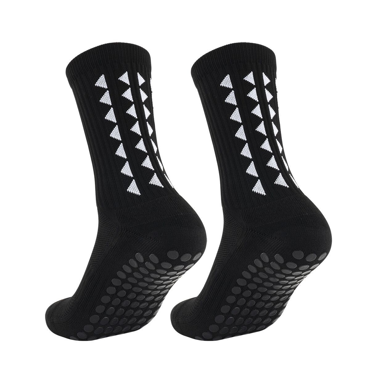 Triangle Flower Football Socks Professional Training Thickened Towel Bottom Middle Tube Anti-slip Sports Socks for Men and Women Yoga Socks