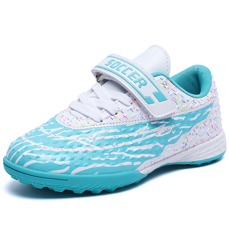 Nuevos zapatos de fútbol infantiles para hombres y mujeres, niños medianos y grandes AG clavos rotos TF entrenamiento de estudiantes, zapatos de fútbol antideslizantes transpirables profesionales