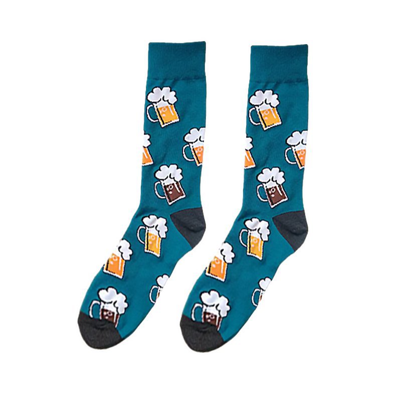 50g Weight Socks Classification Socks Lingerie Type Cotton Fabric Type A Pair Quantity Holiday, Daily Occasion Non-Slip Function Color Block, Landscape Pattern All Seasons Season Women's Gender Printing Design Simple Style, Classic Style Style Women's Simple Style Classic Style Color Block Landscape Cotton Printing Crew Socks A Pair 5